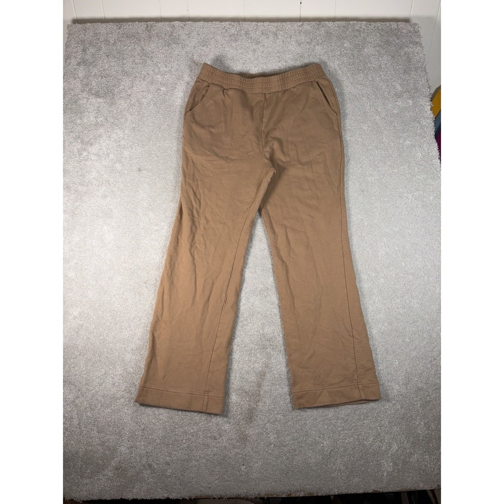 womens nuuds wide‎ leg sweatpants brown xl